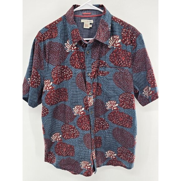Carbon 2 Cobalt Mens Short Sleeve Button Up Size‎ Medium - Picture 2 of 4